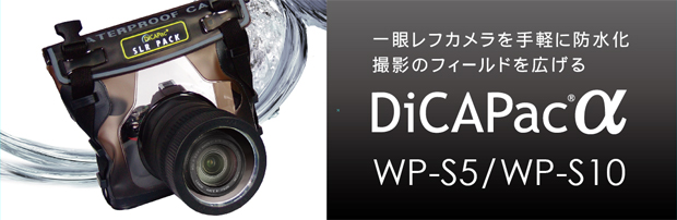 一眼レフカメラ 防水・防塵ケース | dicapac-ディカパック アルファ